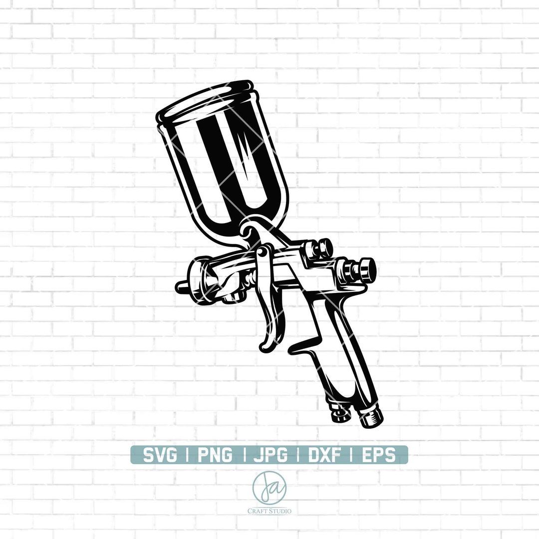 Spray Paint Gun Svg Spray Gun Svg Spray Paint Svg Paint Spray Gun Clipart Spray Gun Png Instant