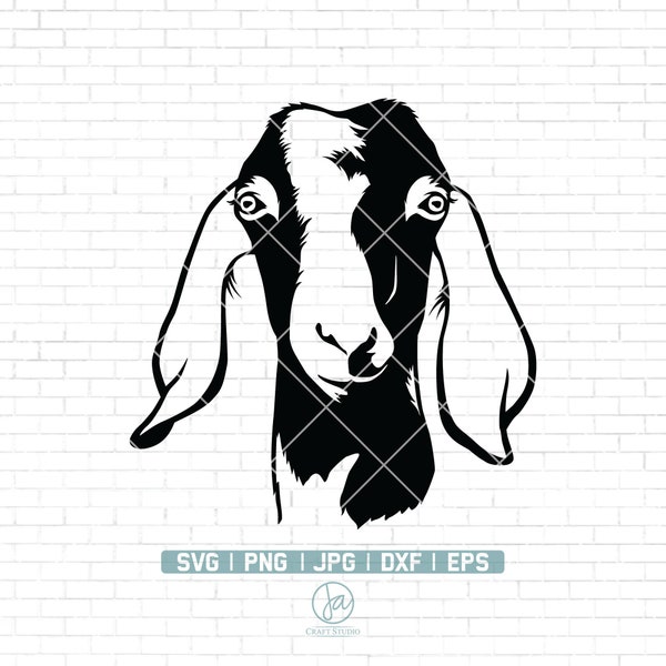 Boer goat svg file | Goat Svg | Goat Illustration | Goat head Svg | Goat Png | Farm Animal Svg | Goat Cut File | Goat Vector | Cut files