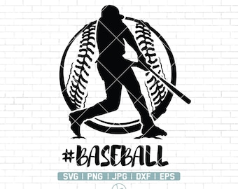 Baseball Svg | Baseball Clipart | Baseball Sport svg | Baseball Png | Baseball Vector | Sports Svg | Baseball Player Svg |Baseball Cut Files