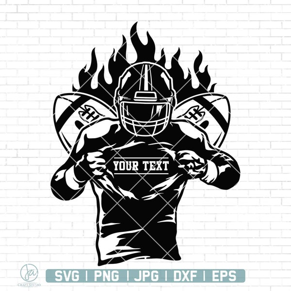 Football Player Svg | Football Season Svg | Football name svg | football svg | football team svg | football Player Png | Clipart Png Dxf Eps