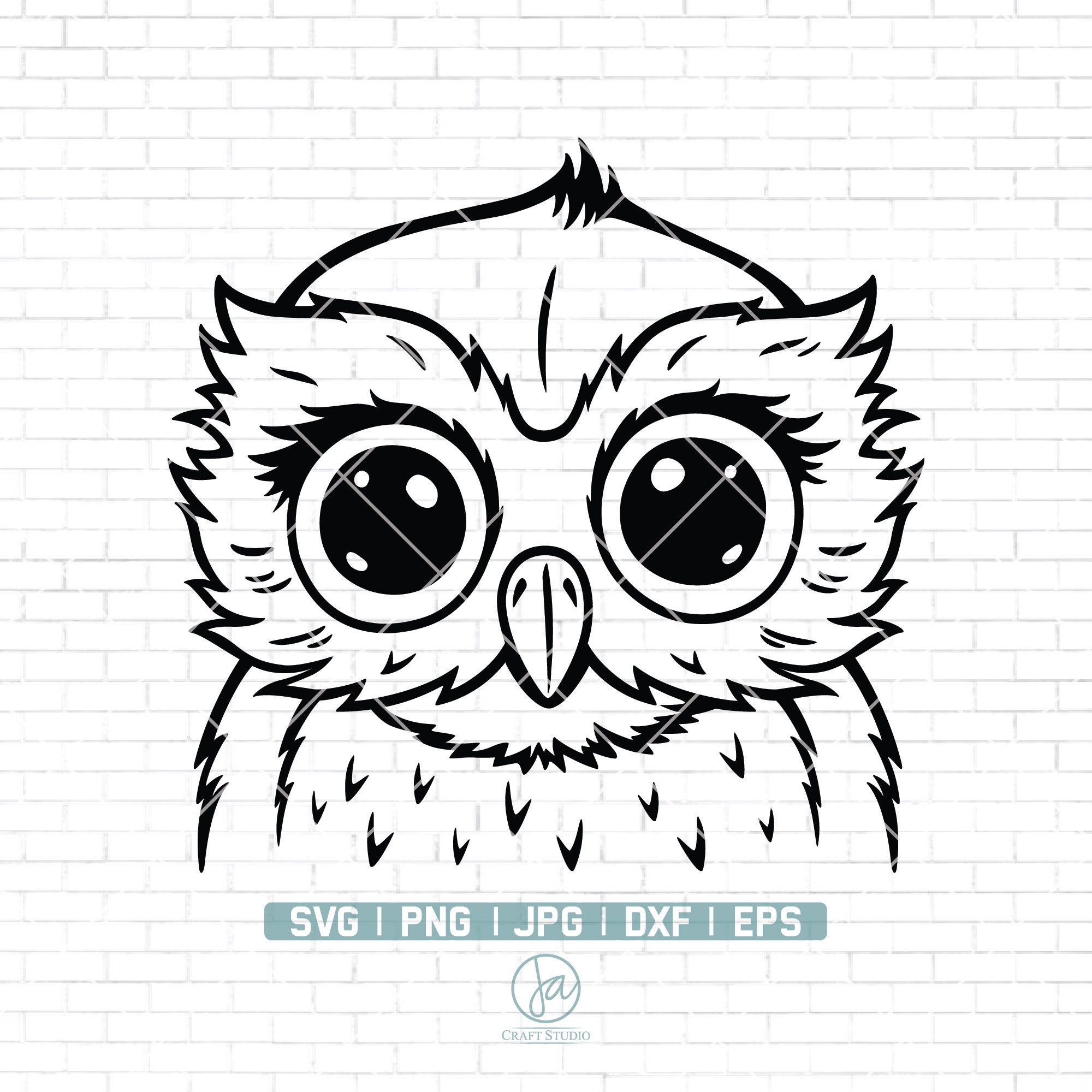 Eule Umriss Svg Eule SVG Datei Eulen Schneidedatei | Etsy