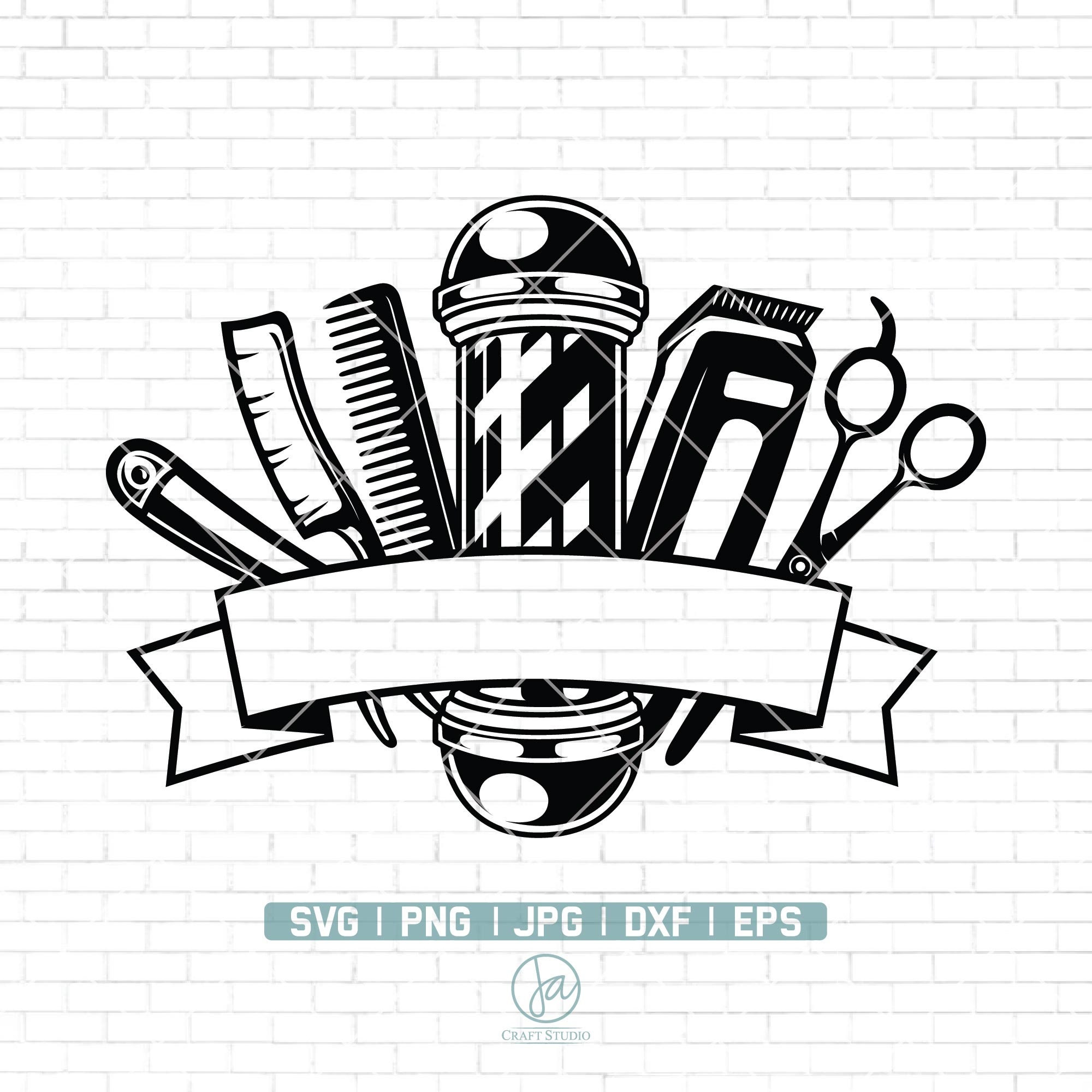 Barbershop Logo Svg Barber Logo Svg Barber Svg Hair - Etsy