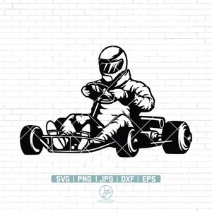 Go Kart Riding Svg File | Go Kart Racing svg | Go Kart Clipart | Go Kart Svg | Go Kart Files for Cricut | Go Kart Svg Files for Silhouette