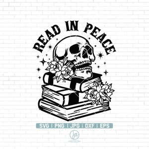 Floral Book svg | Skull SVG | Books SVG | Mystical svg | Reading svg | Halloween SVG | Book Lover svg | Librarian svg | Teacher svg | Png