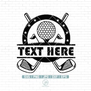 Golf Svg | Golf Name Frame Svg | Golf Clipart | Golf Ball Svg | Golf Cricut | Golf Vector | Golf Club Svg | Golfing Svg | Monogram Svg