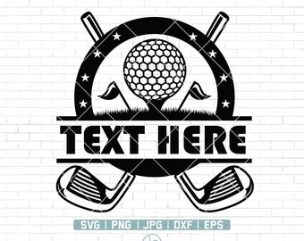 Golf Svg | Golf Name Frame Svg | Golf Clipart | Golf Ball Svg | Golf Cricut | Golf Vector | Golf Club Svg | Golfing Svg | Monogram Svg
