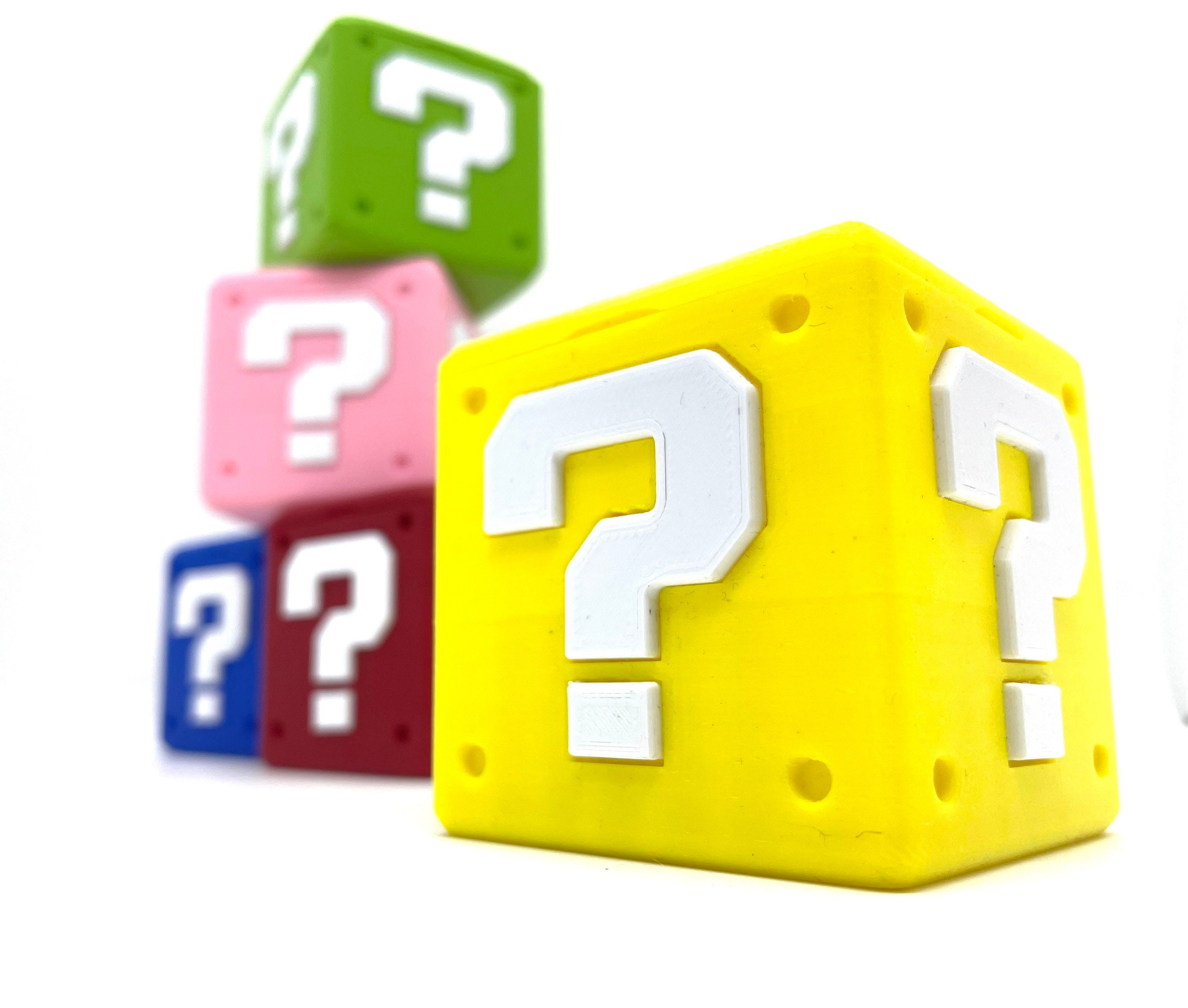 Nintendo Question Block Storage 3D Printed Nintendo Switch Game Storage Holder. Mario Question Block ...