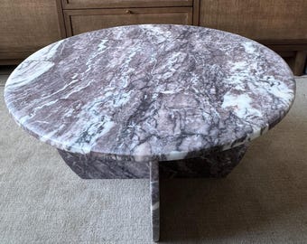 Calacatta viola Dark Marble Coffee Table FREE TAX USA