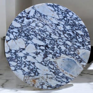 Round Marble Coffee Table Top – Polished or Matte Finish – 23.5 inches (60 cm)