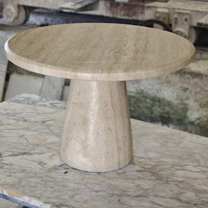 Travertine coffee table or end table freeship and free tax