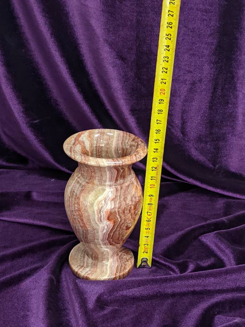 Red Onyx Vase Real Natural Stone and Handmade HOME DECOR Etsy