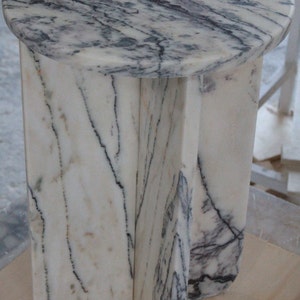 Aegean Marble End table / Side table / handmade / freeshipping /