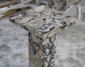 Calacatta Viola Marble Dining Table: Small Breakfast Table