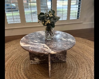Calacatta Viola Marble Coffee Table handmade from real marble and fast shipping Special Colour tax-exempt