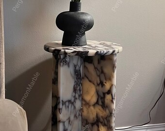 Calacatta viola side table mini model,nightstand, handmade free shipping
