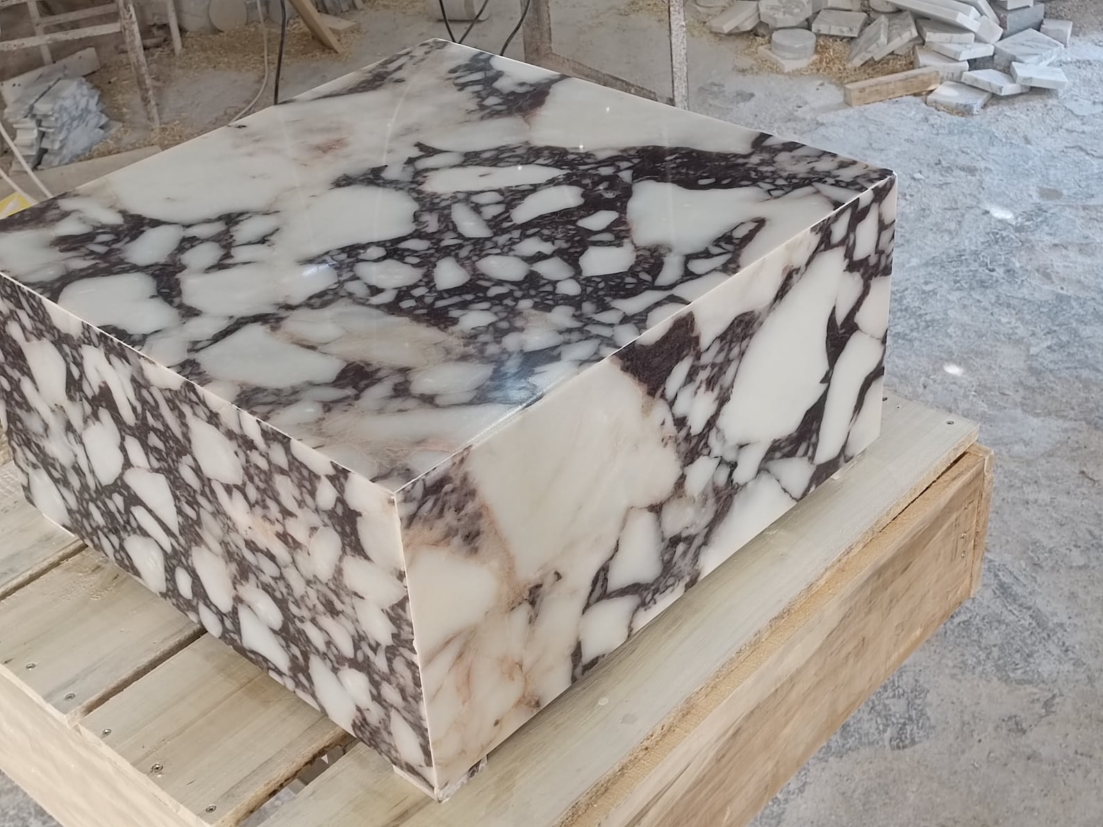 Marble Coffee Table Cube Coffee Table Block Coffee Table Etsy