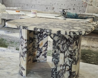 Calacatta Viola Marble Coffee Table handmade from real marble and fast shipping