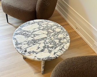 Calacatta Viola Marble Coffee Table handmade from real marble and fast shipping You can choose the sheet