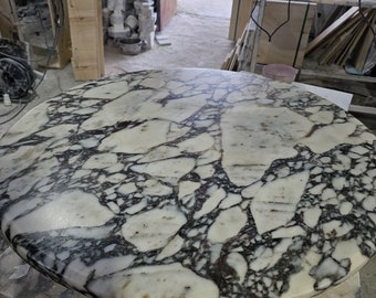 Calacatta viola marble top Only the top table is 33" real marble handmade and free shipping