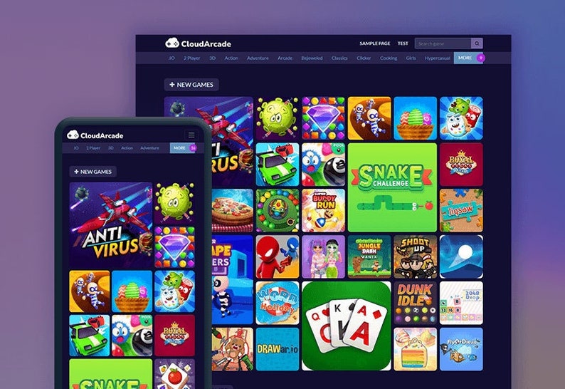 Cloud Arcade - TodorDigital -  php script for HTML gaming site, upload html games and run your own gaming site