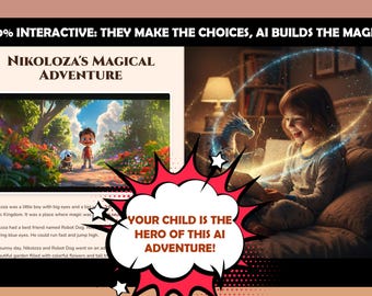 Aventura con IA personalizada, misión interactiva, regalo infantil personalizado (descarga digital)