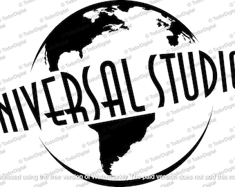 Universal Studios, Universal Studios Svg File, Universal SVG design, Universal Studios Clipart, Vector Graphics.