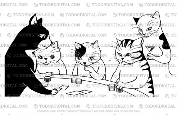 Cat Svg File - Cats Clipart - Funny Cats Cut File - Game Day Svg Design - Vector Graphics - Svg For Cricut - Svg For Silhouette - DXF - EPS