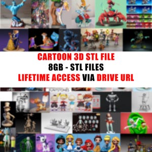 Cartoon STL Dateien für 3D Druck - Cartoon STL Modelle - Sofortiger Download | Stl Packung | STL Bundle, 3D Druck, 3D Druck - Stl Pack - 3D