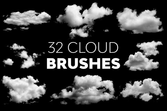 Cloud Brushes For Adobe Photoshop | Brushes For Draw | Brushes For design | Photoshop Brushes | Photoshop Addons | Cloud Brushes