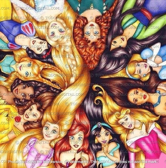 Princess Cross Stitch Pattern - Princess Cross Stitch - Hand Embroidery - Princess Digital Prints - Design For Kids - PDF File
