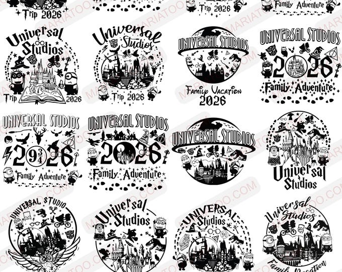 Theme Park Family Vacation 2026 SVG Bundle - Magic Trip Shirt Design ...