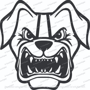 Fichier Svg chien - chien Svg - clipart chien - chien en colère svg - Svg pour Cricut - Svg pour silhouette - SVG - EPS - PNG