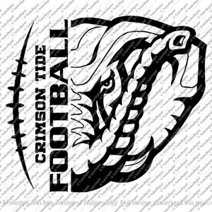 Fichier Svg Alabama, football Svg, Clipart football, Crimson Tide Svg Design, mascotte de l'équipe de football graphiques vectoriels