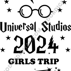 Universal Studio SVG - Universal Studio 2024 SVG - Viaje de niñas - Svg para Cricut - Svg para silueta - SVG / Viaje de niñas Universal Studios Svg
