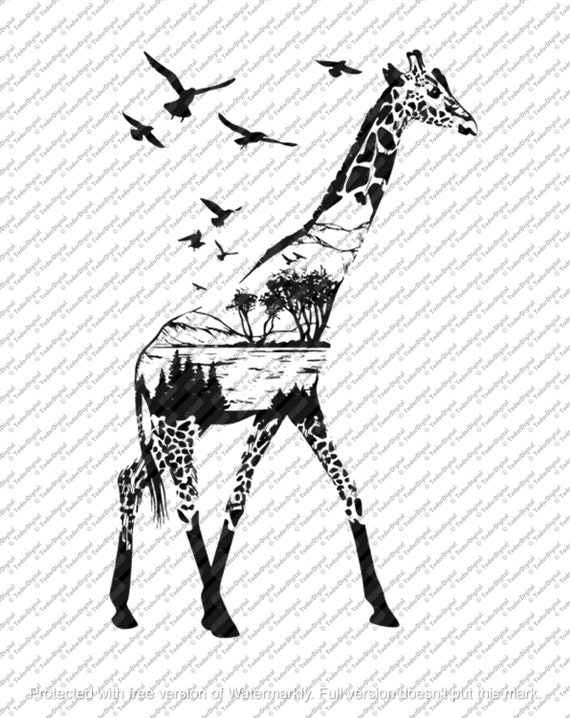 Giraffe Svg - Safari Giraffe - African Animals - Giraffe Clipart - Animals Svg - Wild Animals - Safari Animals
