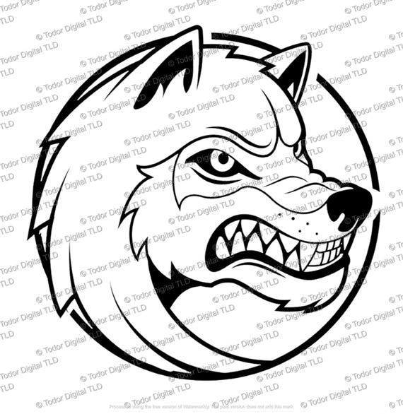 Wolf Svg File - Wild Animals Clipart - Wolves Cut File - Animals Vector Graphics - Svg For Cricut - Svg For Silhouette - DXF - EPS - PNG