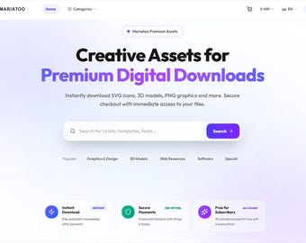 Next.js Digital Product Store Boilerplate | Sell Digital Files & SaaS | React E-commerce Template with Admin Dashboard