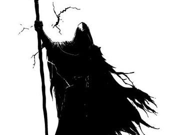 Dark Lord Silhouette, Evil Wraith Vector Graphic (svg, png, eps, dxf)