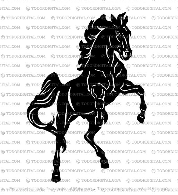 Horse Svg File - Horse Clipart - Mustang Svg - Horse Cut File - Farm Animals - Animals Svg -  Svg For Cricut - Svg For Silhouette - DXF-EPS