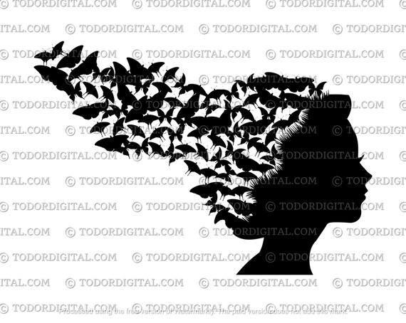 Butterfly Svg File - Butterfly Clipart - Flower Svg - Butterfly Cut File - Svg For Cricut - Svg For Silhouette - DXF - EPS - PNG