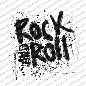 Archivo SVG Rock and Roll - Diseño SVG Rock and Roll - Imágenes prediseñadas de música - Gráficos vectoriales - Svg para Cricut - Svg para silueta - DXF - EPS-PNG