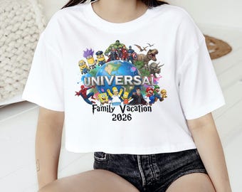 Universal Family Vacation 2026 PNG | Theme Park Family Trip Shirt Design | High-Res Digital Download for Sublimation, DTG, DTF