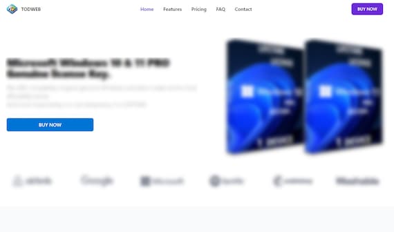 Todweb - One Page Landing HTML Website Template For Sell Digital Product | Landing Page For Sell Software Or Service | Digital Downloads