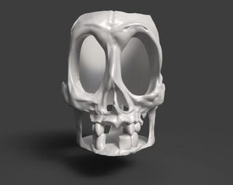 Skull Can Holder 3D Printable STL File