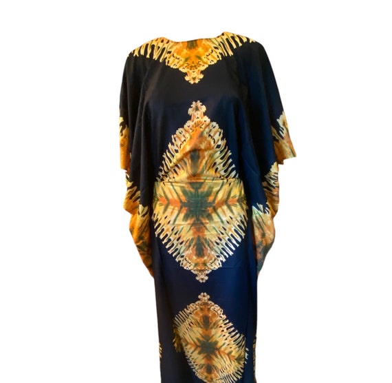 cotton baati dress Dress: Comfortable Everyday Wear Kaftan dress Color:Custom Color (  Leave us a note the color you want ) goddess boho wedding dresses Rose Gold Goddess Sleeveless 60 inch