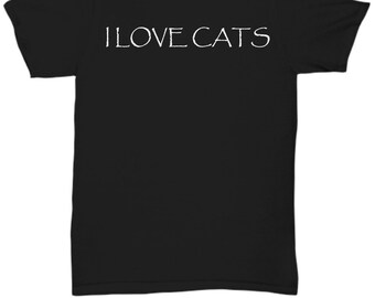 I Love Cats Funny Tee