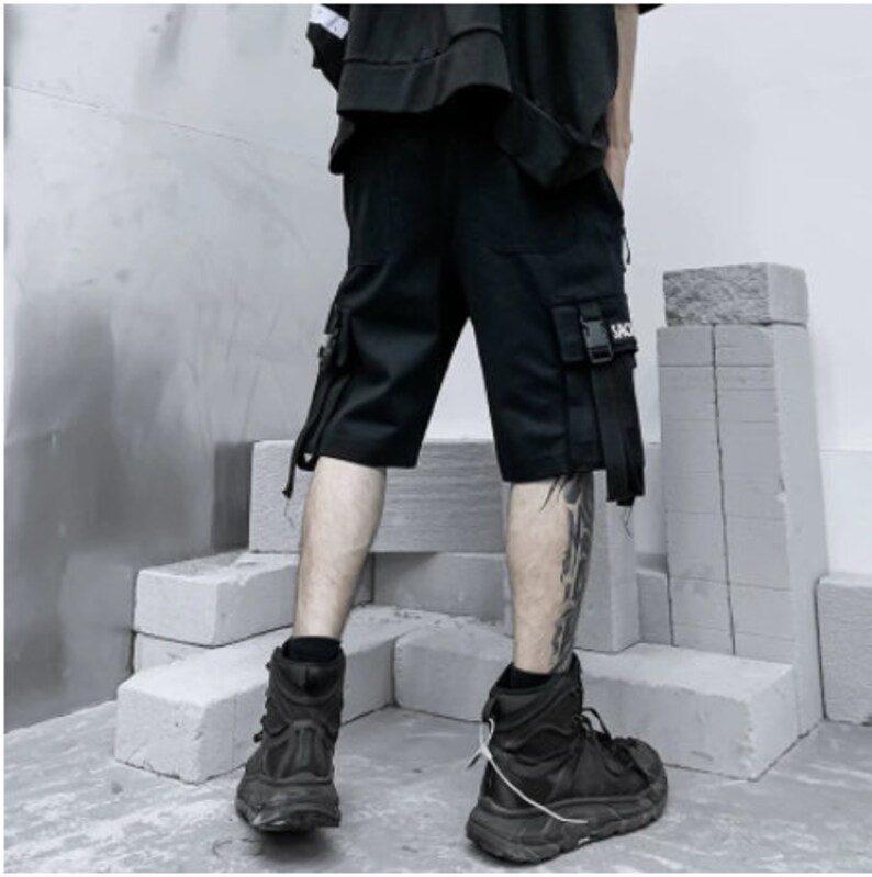 Streetwear Ribbon Techwear Sport Military Cargo Pants for Men - Etsy