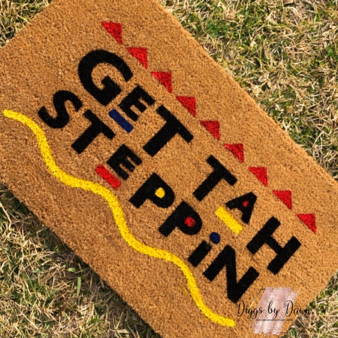 Get Ta Steppin Mat Custom Doormat Doormat Funny Etsy
