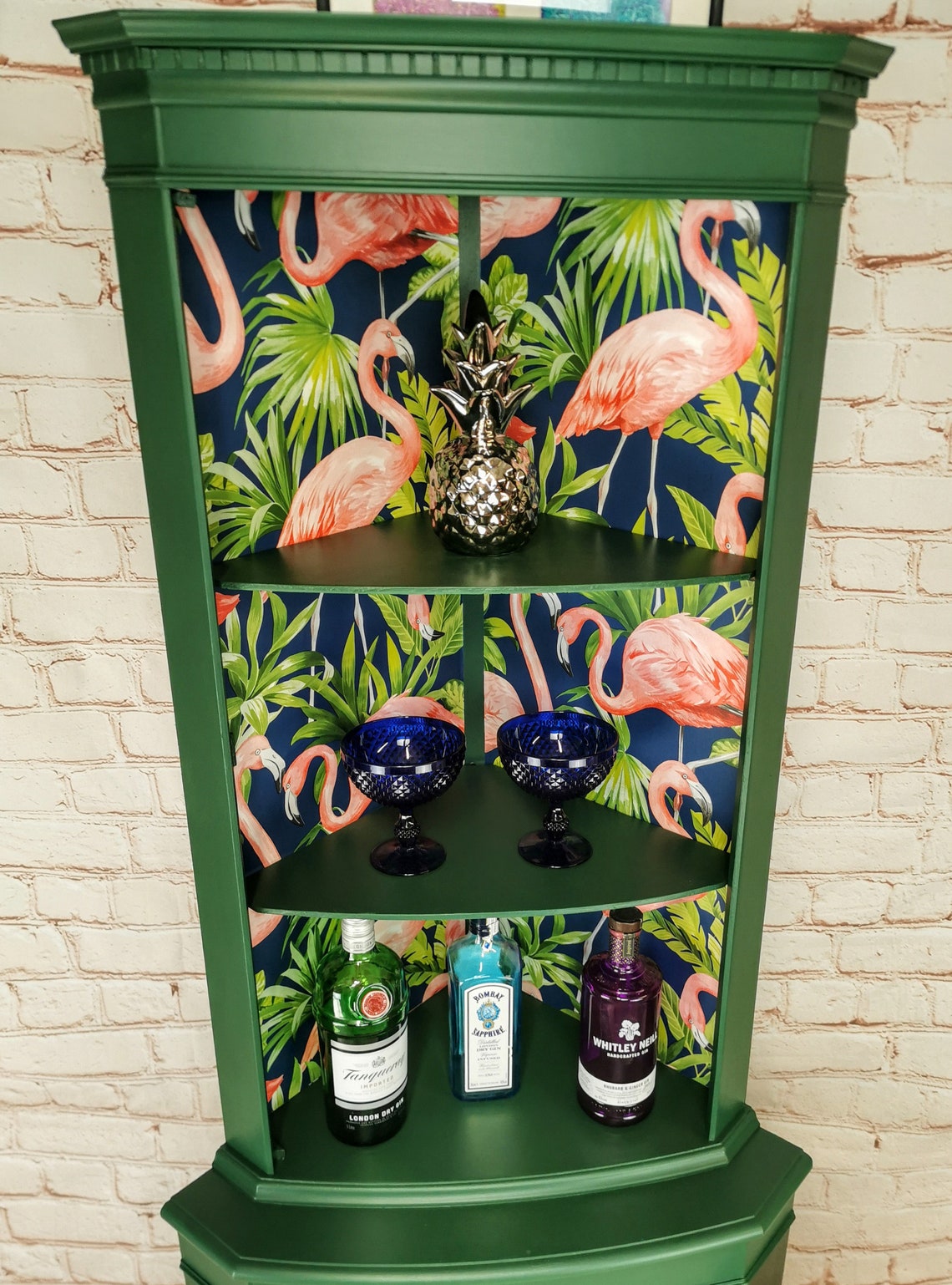 Glamorous Green Goddess Corner Gin or Drinks Display Etsy