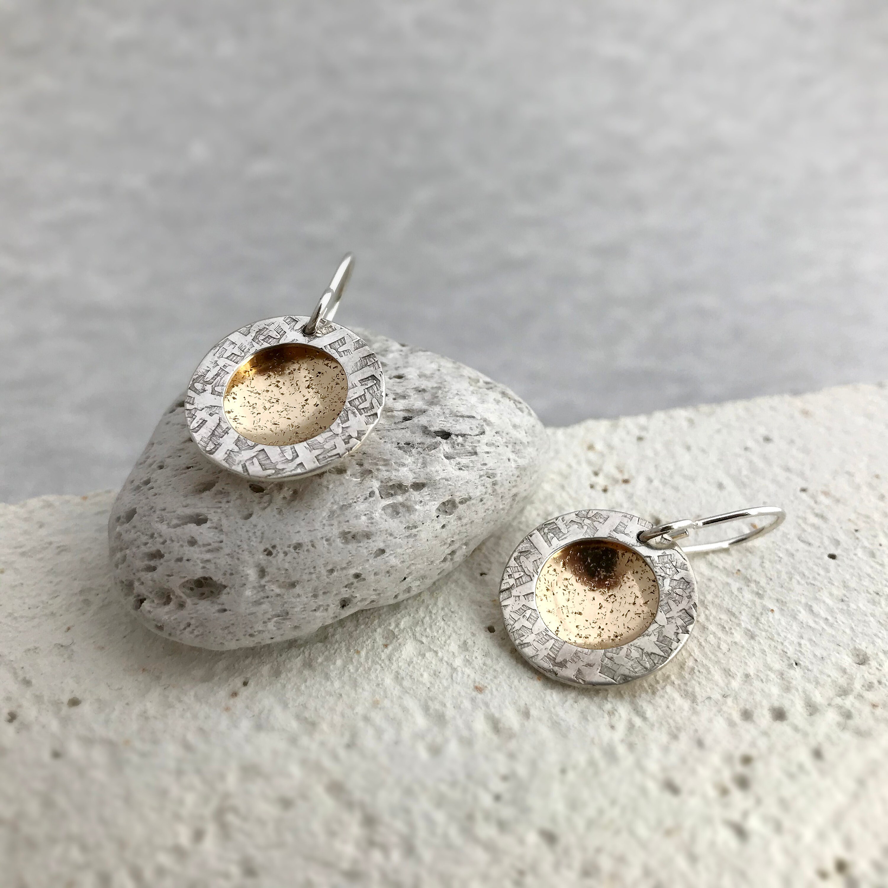 Metal earrings with price sale